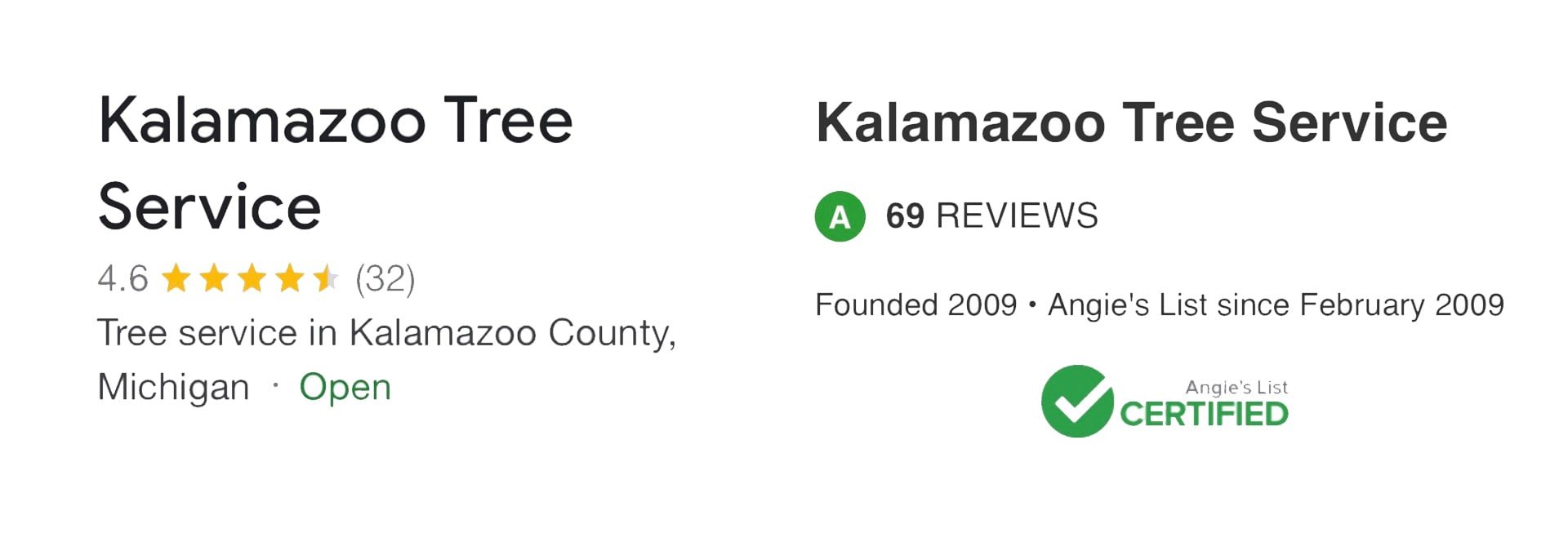 About Kalamazoo Tree Service